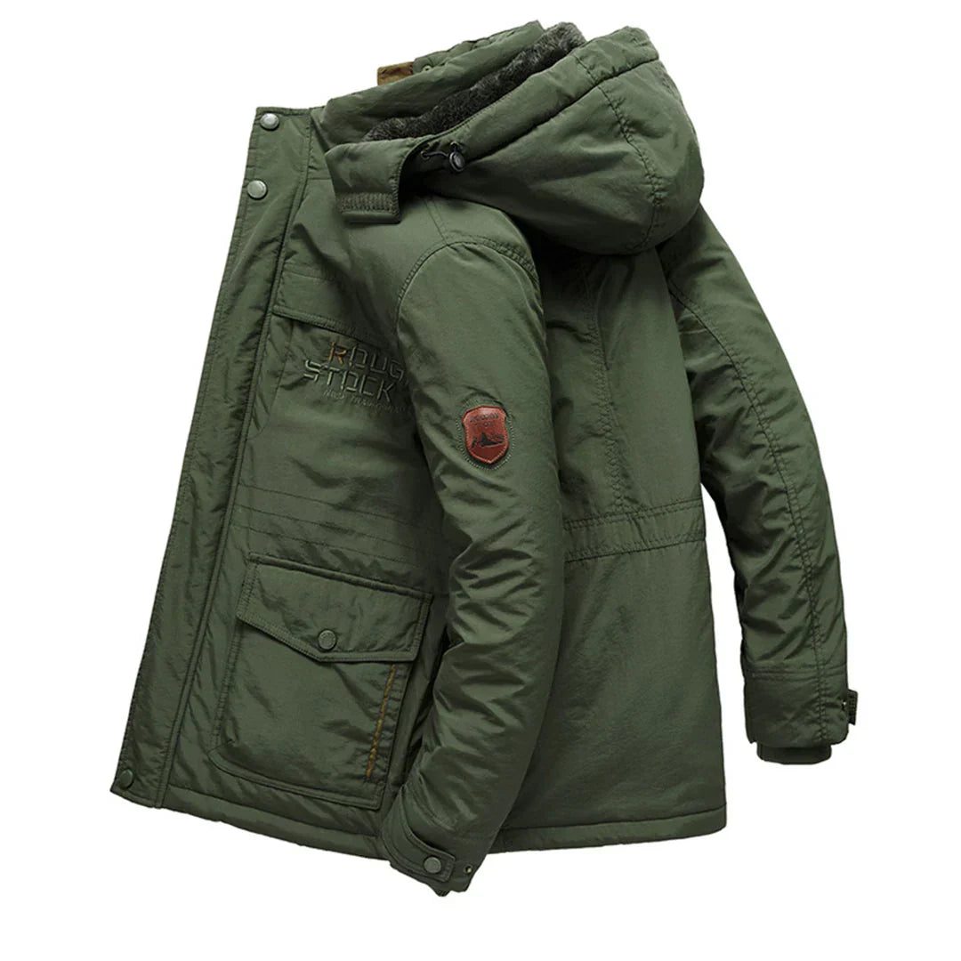 Stylischer Wintermantel mit Kapuze für Herren