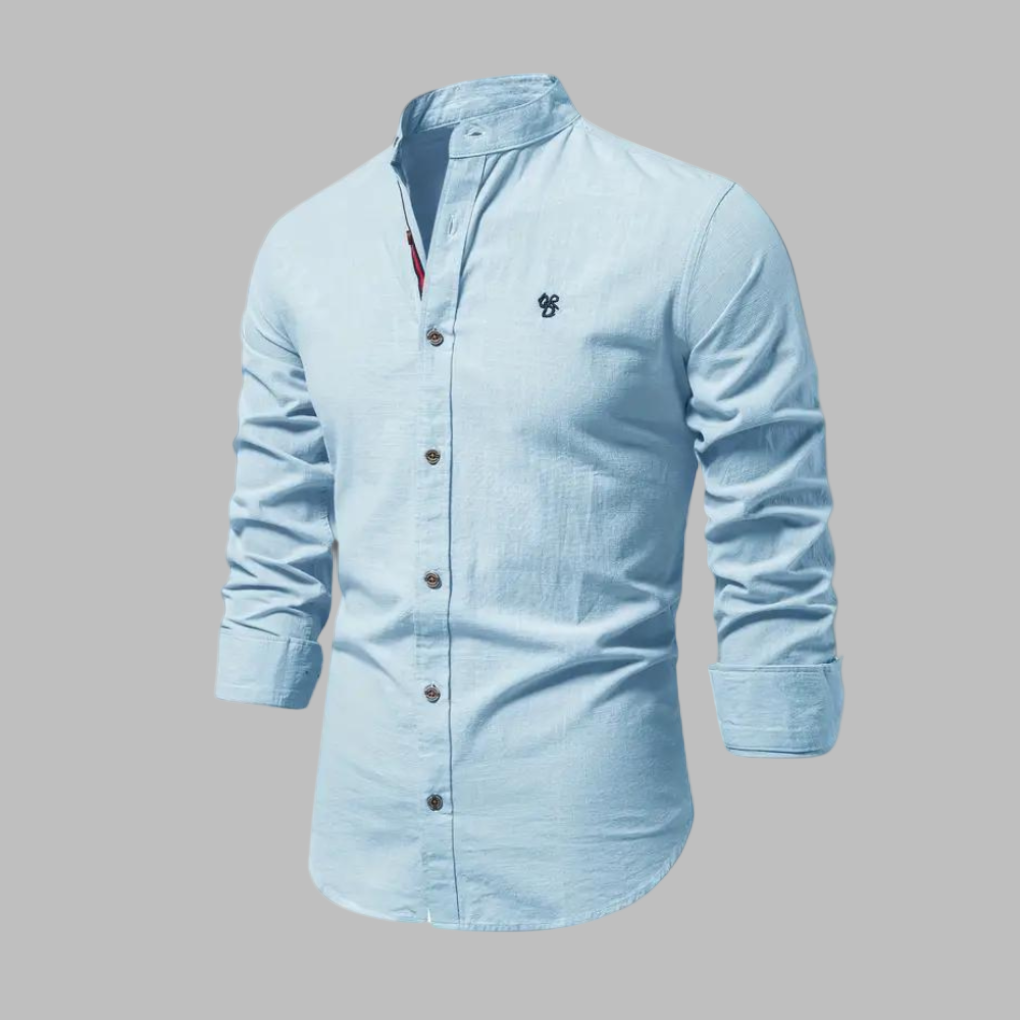Trendiges Langarm-Poloshirt für Herren