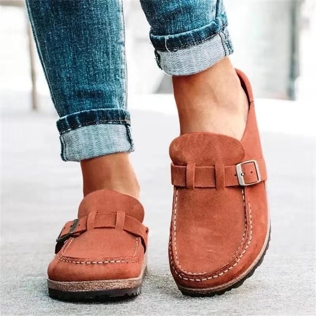 Retro-Wildleder-Loafer für Damen im zeitlosen Old-Money-Stil