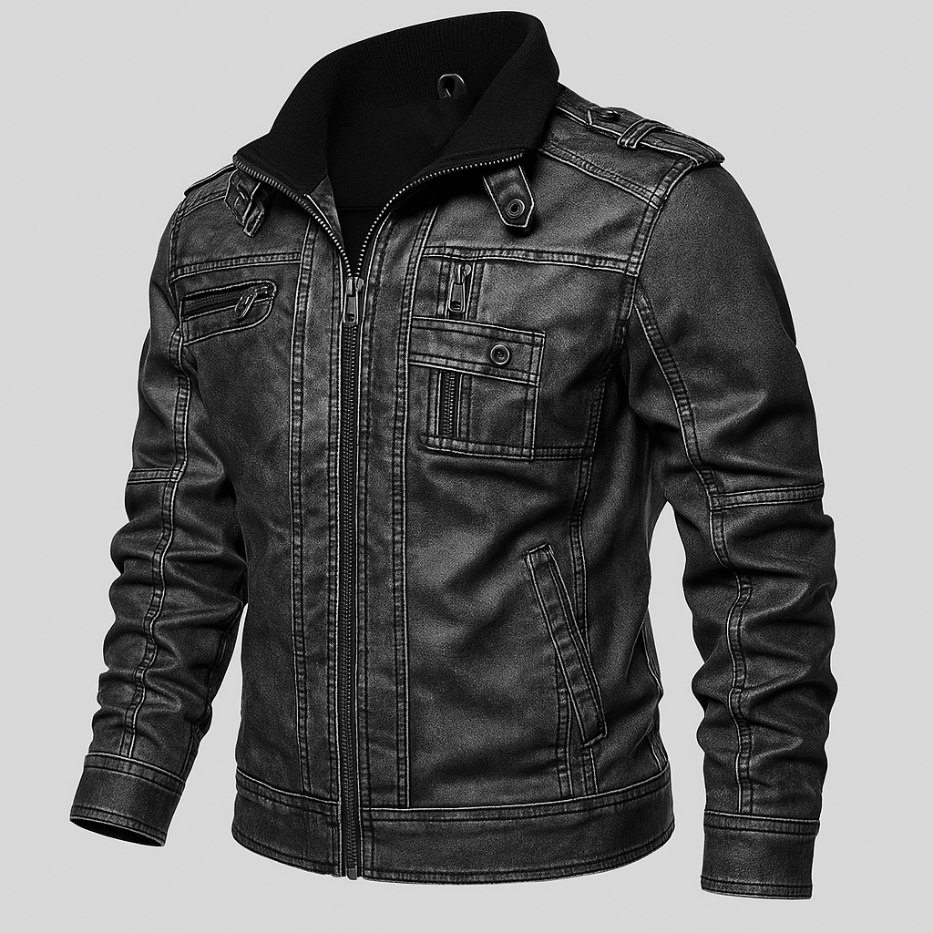 Premium-Motorrad-Lederjacke für Herren