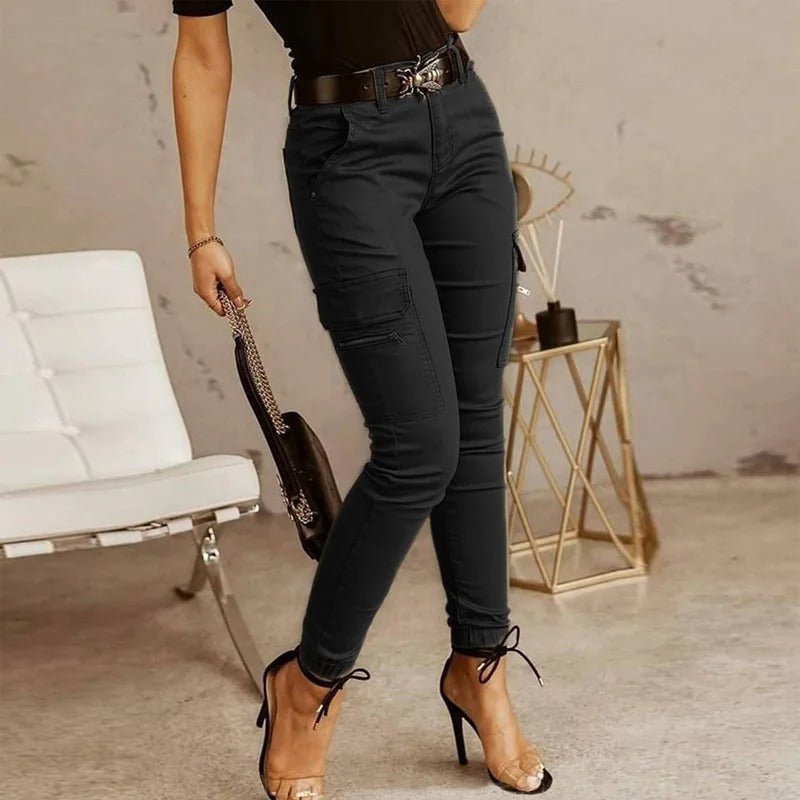 Skinny Cargo-Jogginghose für Damen