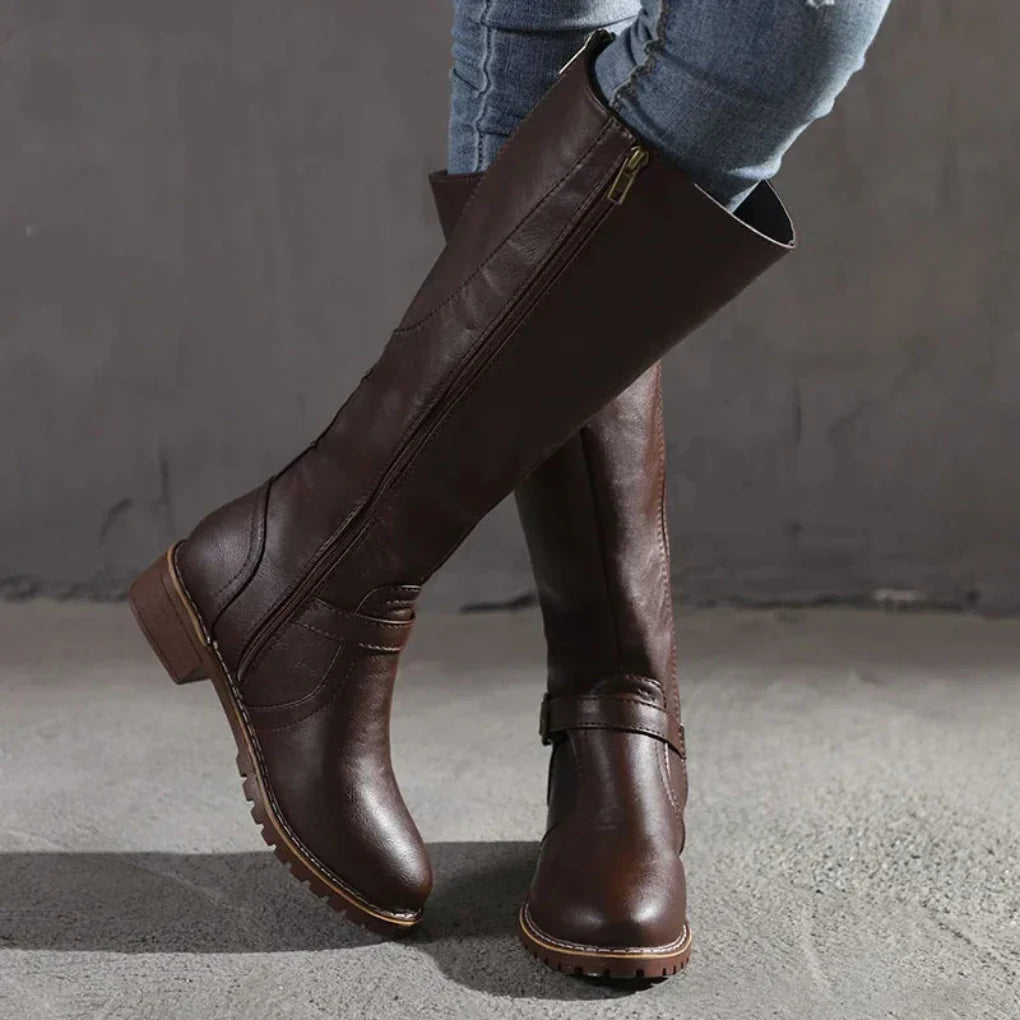 Elegante Damen Lederstiefel für jeden Anlass