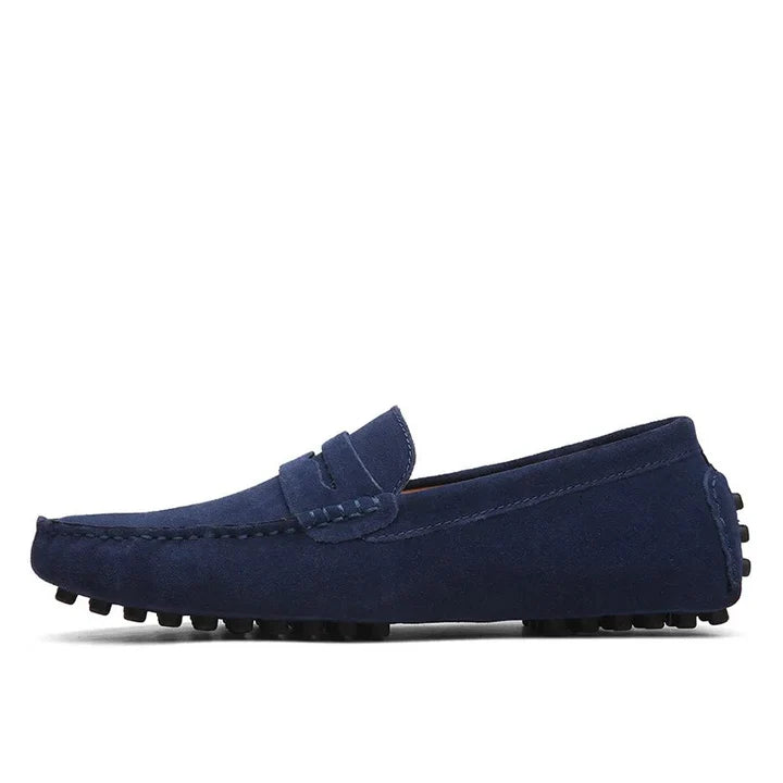 Elegante Herren-Loafer aus Wildleder im italienischen Stil