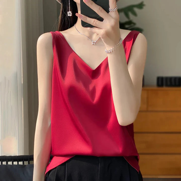 Stilvolles Damen-Seidentop für eine elegante Ausstrahlung