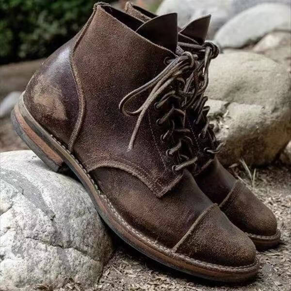 Bequemer Lederstiefel für Herren