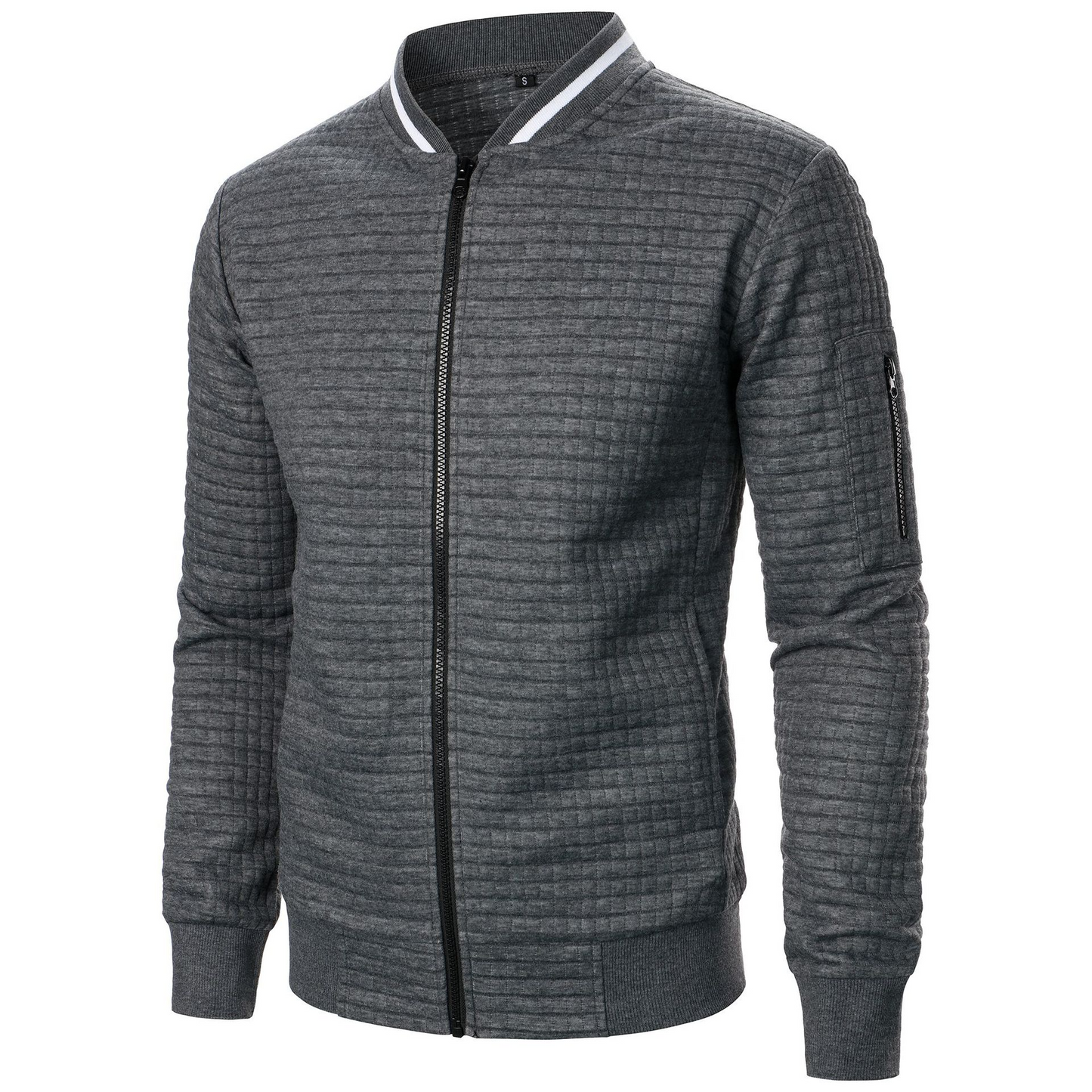 Komfortabler Herrenpullover mit Reißverschluss