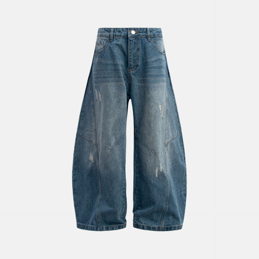 Luftige Baumwollhose in Unifarbe