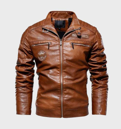 Herrenlederjacke aus hochwertigem Kunstleder