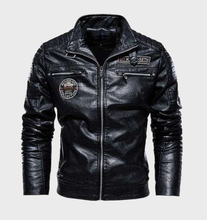 Herrenlederjacke aus hochwertigem Kunstleder