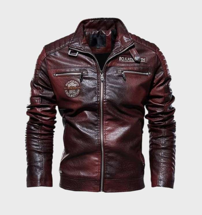 Herrenlederjacke aus hochwertigem Kunstleder