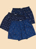 3er-Pack Herren-Boxershorts aus 100 % Baumwolle mit modernem Pflanzenmuster