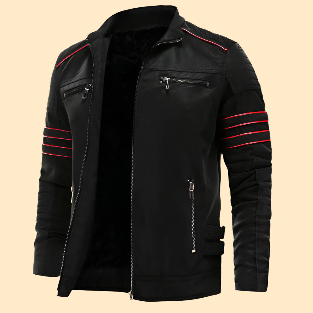 Luxuriöse Lederjacke für Herren