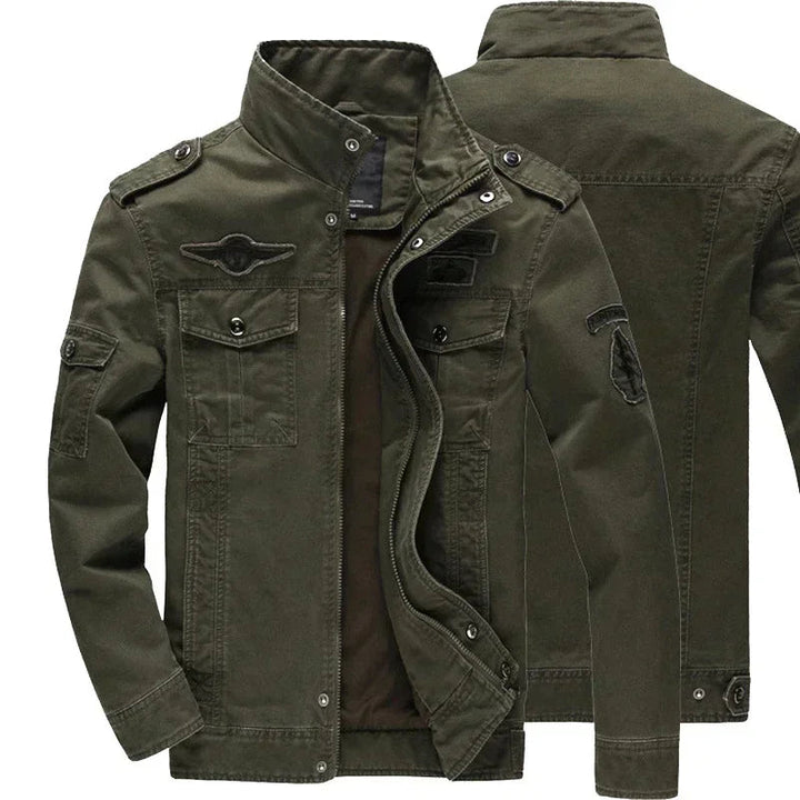 Herren-Militärjacke für die Übergangszeit – Robuster Stil und Alltagstauglichkeit