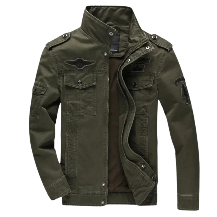 Herren-Militärjacke für die Übergangszeit – Robuster Stil und Alltagstauglichkeit