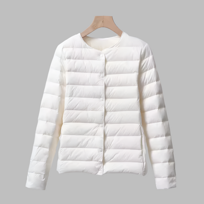 Kragenloser, tragbarer Puffer für Frühling und Winter
