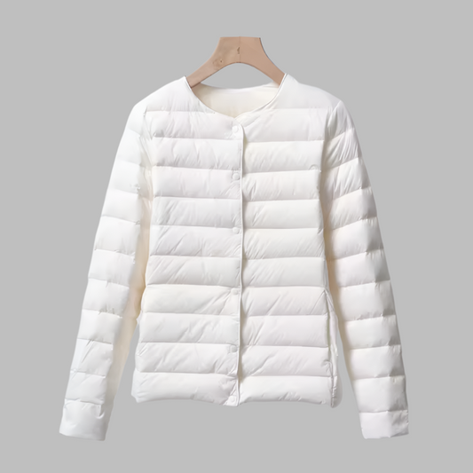 Kragenloser, tragbarer Puffer für Frühling und Winter