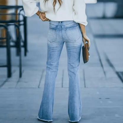 Slim Fit High-Waist Damenjeans