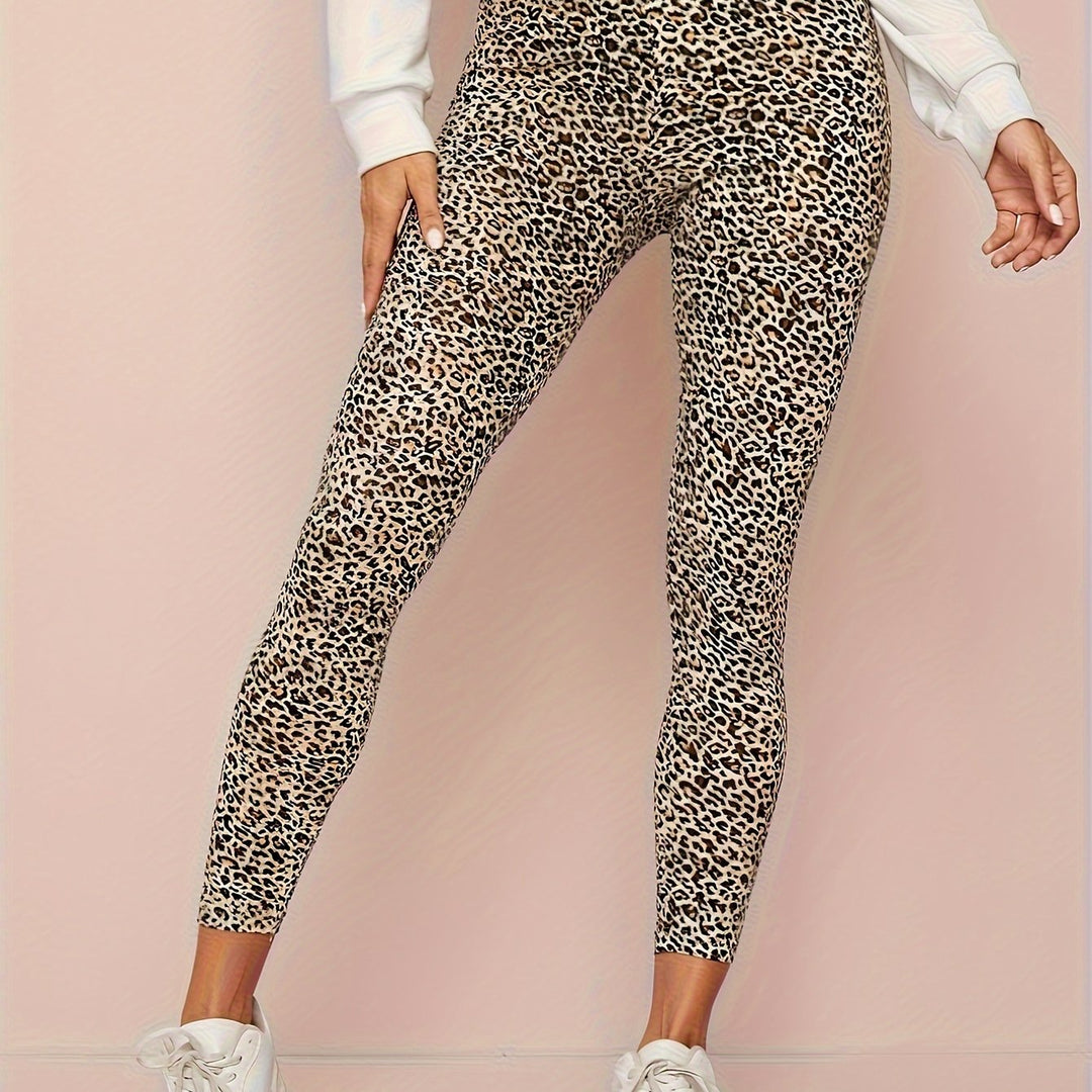Stijlvolle luipaardprint legging van hoogwaardige katoenmix met optimale stretch - Shop nu! afbeelding 11