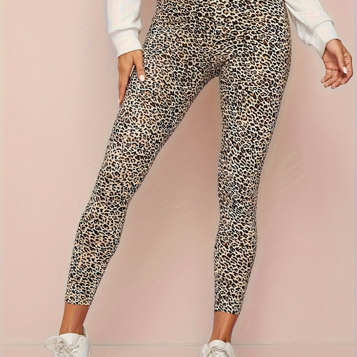 Stijlvolle luipaardprint legging van hoogwaardige katoenmix met optimale stretch - Shop nu! afbeelding 11