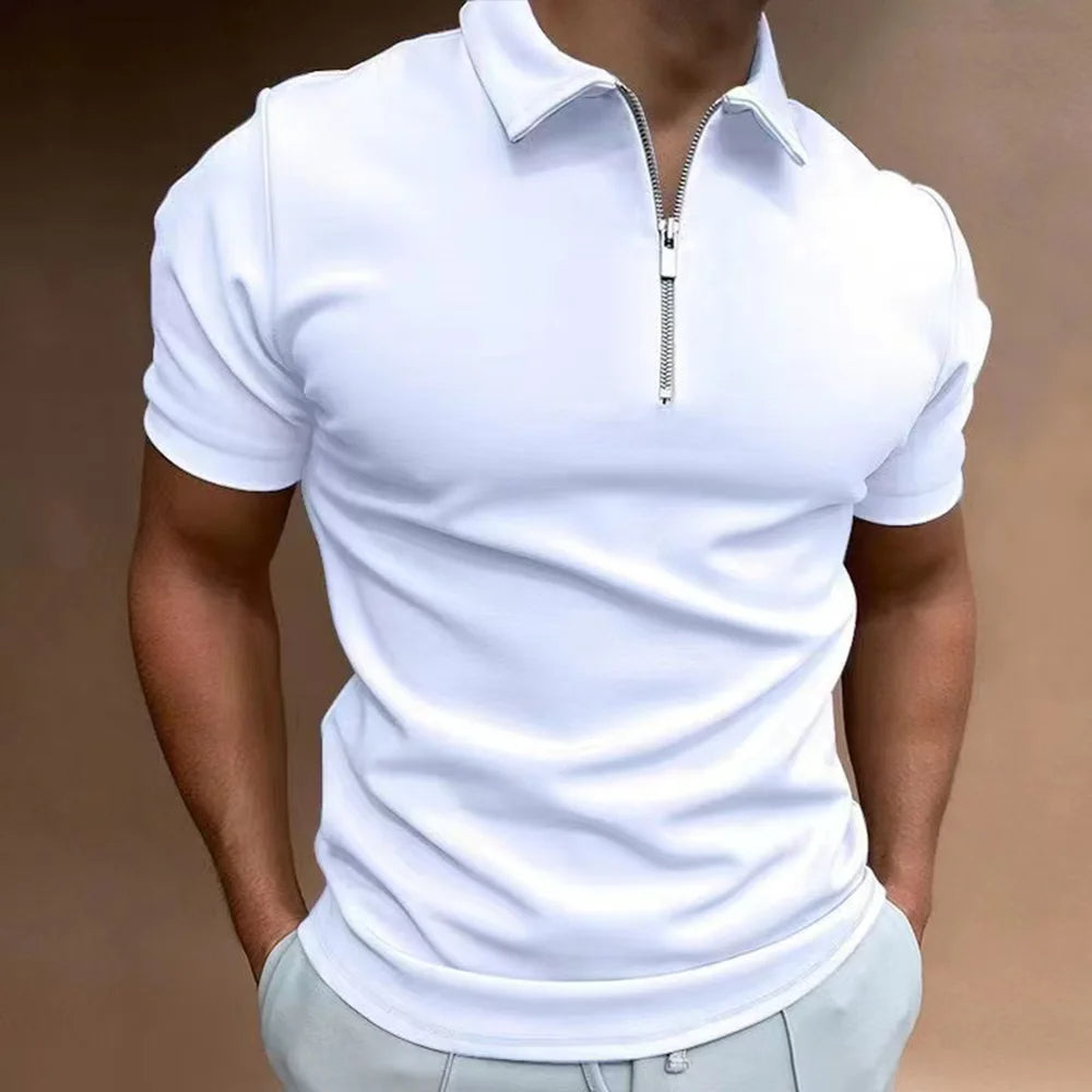 Polo mit Reißverschlusskragen Moderne Eleganz trifft auf alltäglichen Komfort