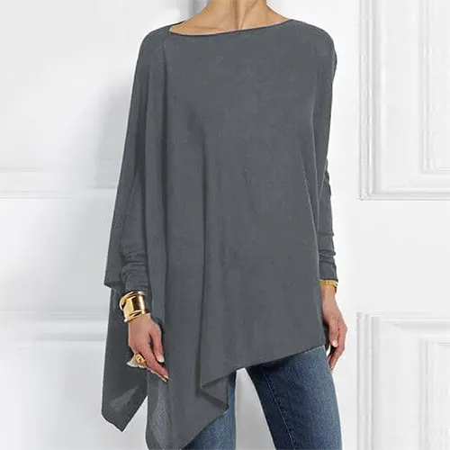 Elegantes Damen-Top mit Langen Ärmeln und Raffiniertem Design