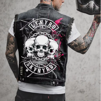 Retro Denim Herrenweste