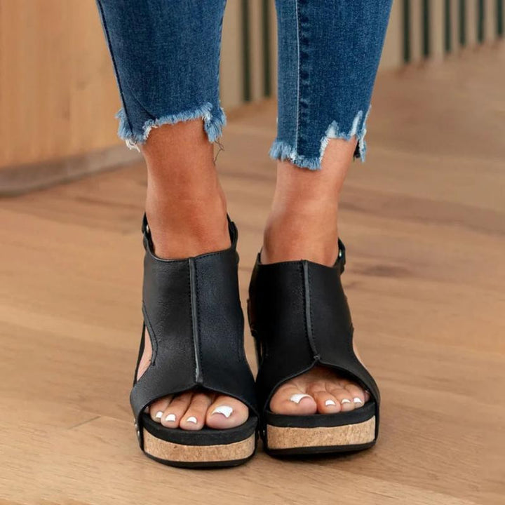 Valery – Orthopädische Ledersandalen für Damen mit zusätzlicher Unterstützung