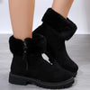 Damen Ankelstiefel mit weicher Fütterung, Reißverschluss und Anti-Rutsch-Sohle