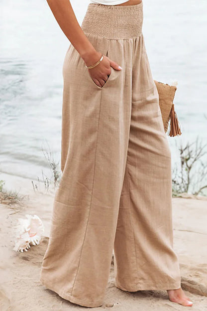 Elegante Stretchy Palazzo Hose für Damen