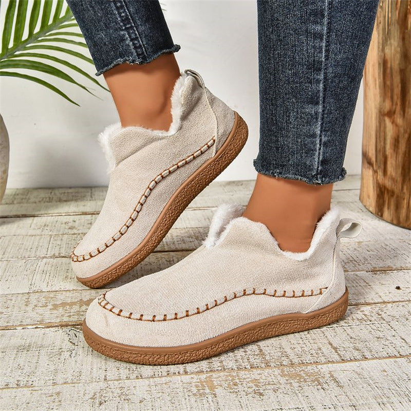 Wolff Damen Slipschuhe – Lässige Winterstiefel mit weichem Futter und rutschfester Sohle