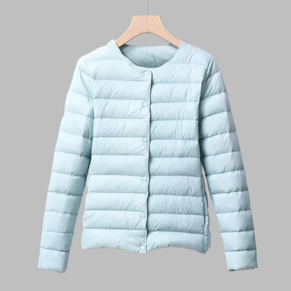 Kragenloser, tragbarer Puffer für Frühling und Winter