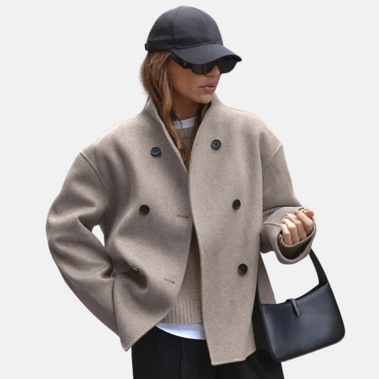 Vintage Wolljacke für Damen mit klassischem Schnitt