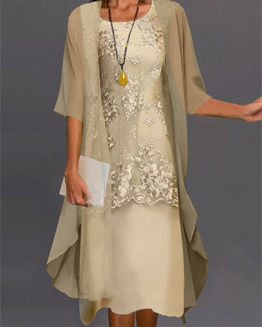 Elegantes Maxikleid mit Floralem Muster V-Ausschnitt