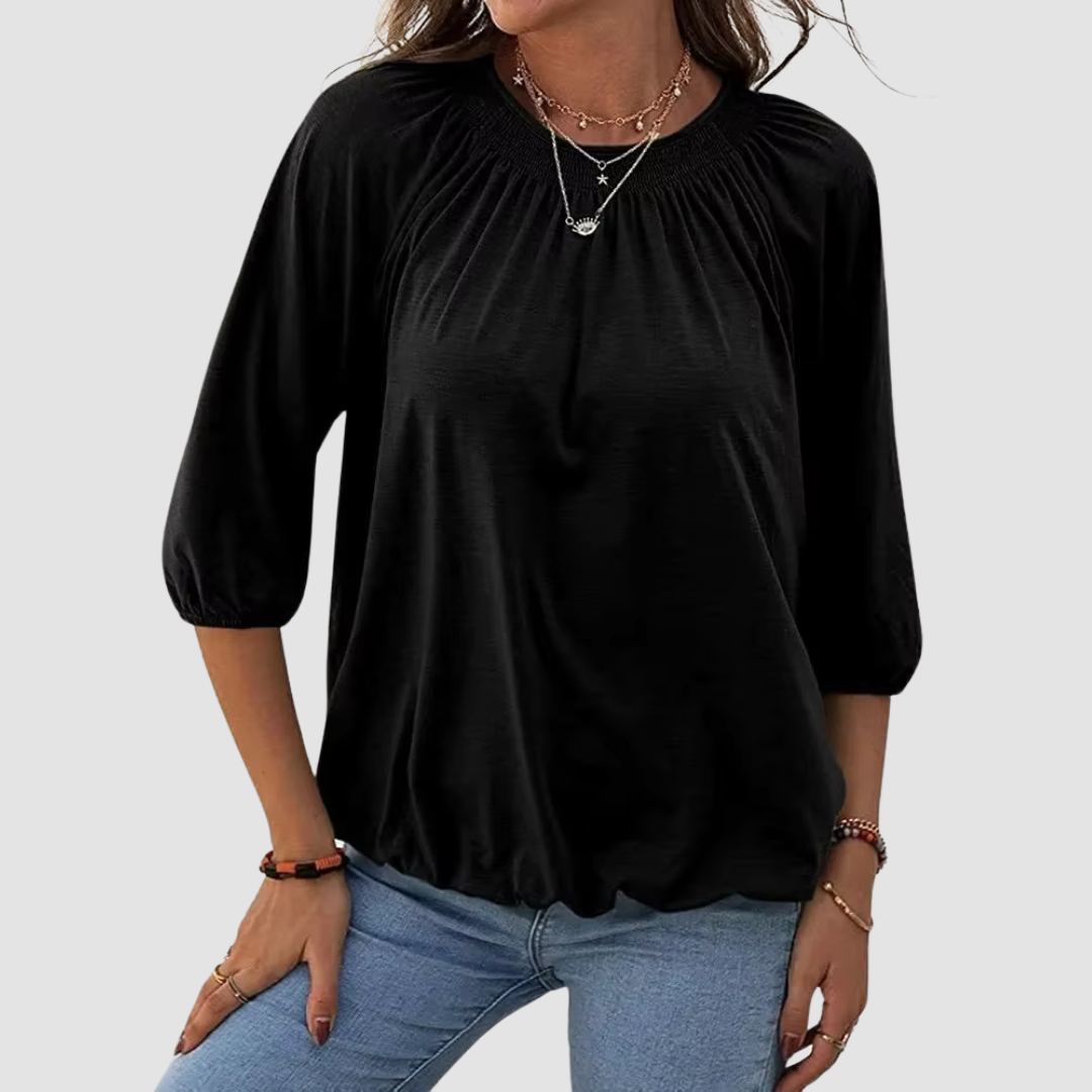 Stilvolles Damen-T-Shirt mit halblangen Ärmeln