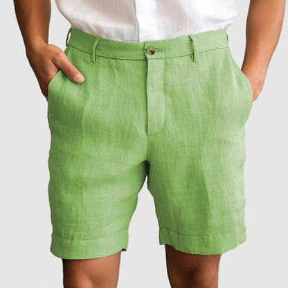 Lässige Baumwoll-Leinen-Shorts für Herren