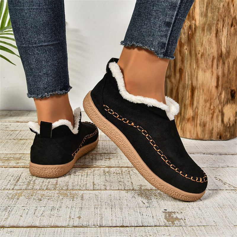 Wolff Damen Slipschuhe – Lässige Winterstiefel mit weichem Futter und rutschfester Sohle