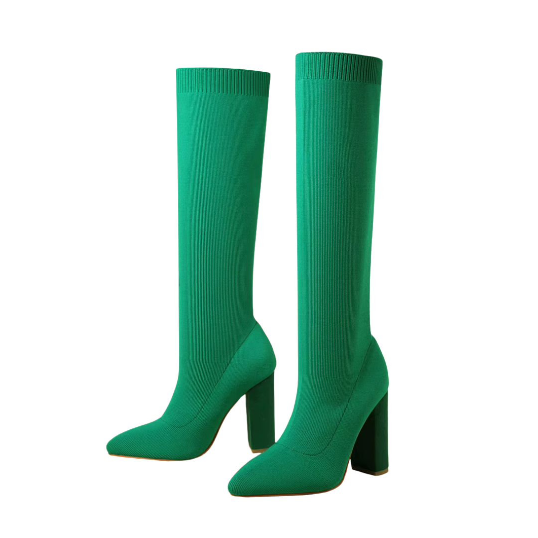 Kniehohe Stretchstiefel für Damen Mühelose Eleganz mit alltäglichem Komfort