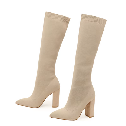 Kniehohe Stretchstiefel für Damen Mühelose Eleganz mit alltäglichem Komfort
