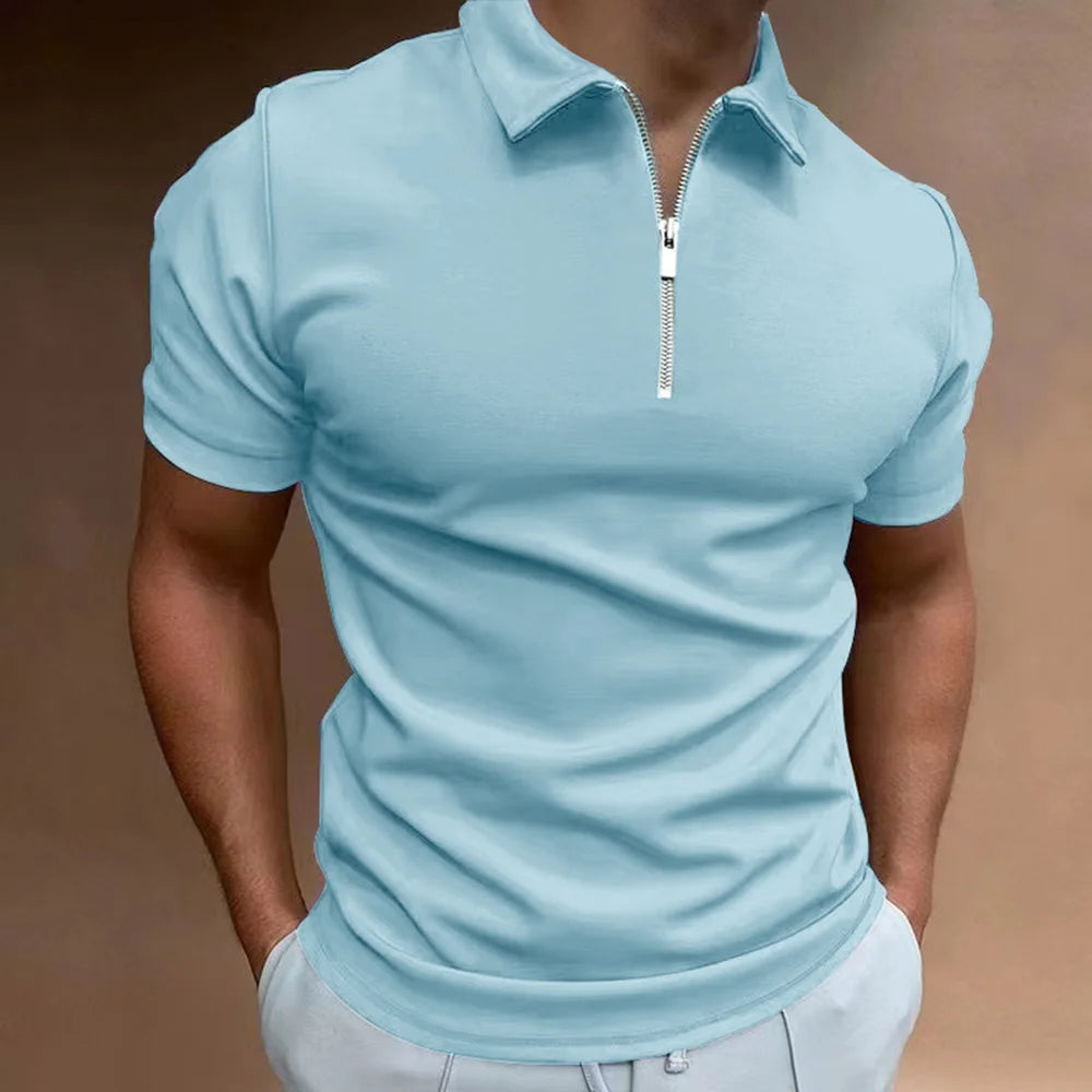 Polo mit Reißverschlusskragen Moderne Eleganz trifft auf alltäglichen Komfort