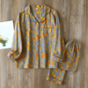 2-teiliges Baumwoll-Loungewear-Set mit Schmetterlingsdruck