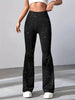 Elegante Flared-Hose aus Glitzerstoff