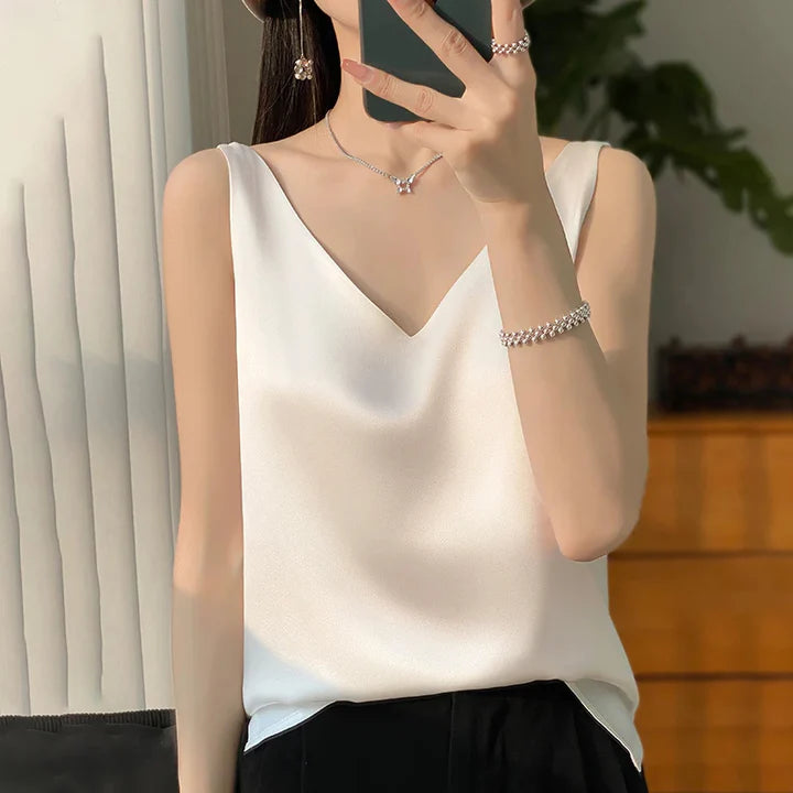 Stilvolles Damen-Seidentop für eine elegante Ausstrahlung