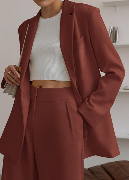 Damen Blazer und Hose Set für Büro und Freizeit