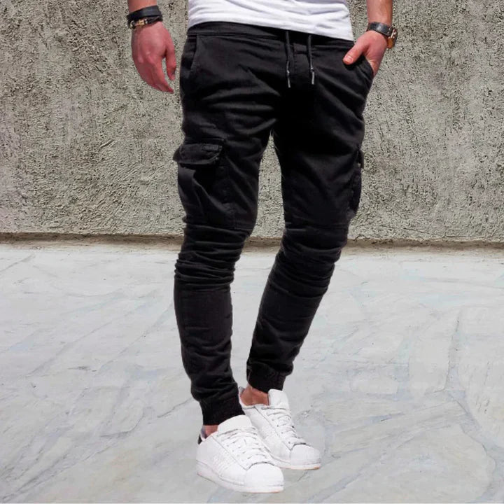 Casual Herren-Cargohose mit aufgesetzten Taschen