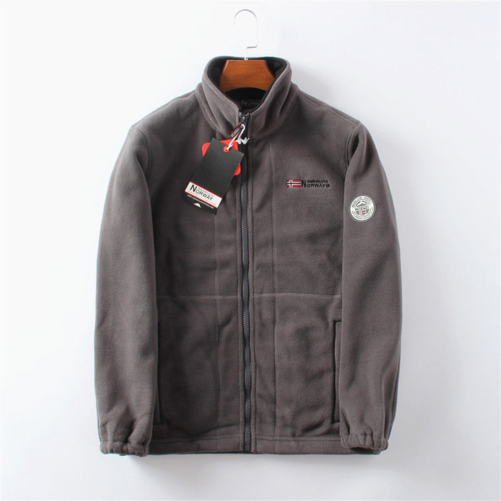 Winddichte und bequeme Herren-Fleecejacke