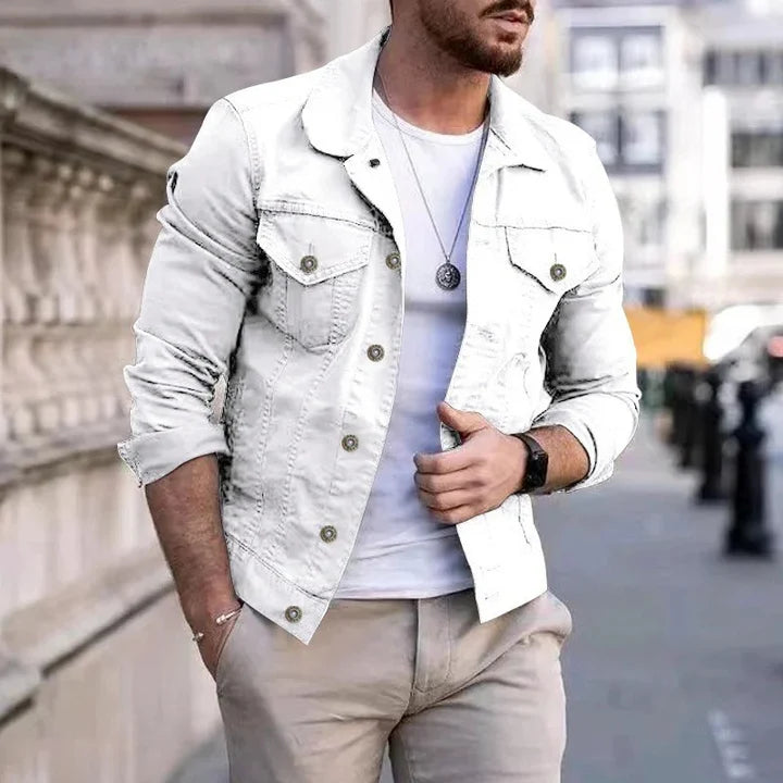 Klassische Herren-Jeansjacke