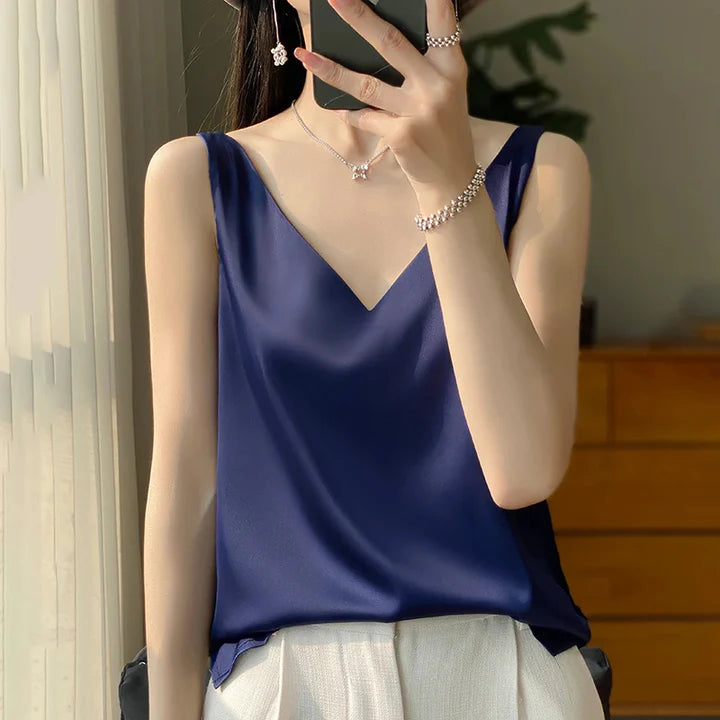 Stilvolles Damen-Seidentop für eine elegante Ausstrahlung