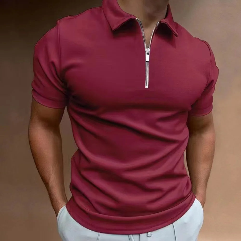 Polo mit Reißverschlusskragen Moderne Eleganz trifft auf alltäglichen Komfort