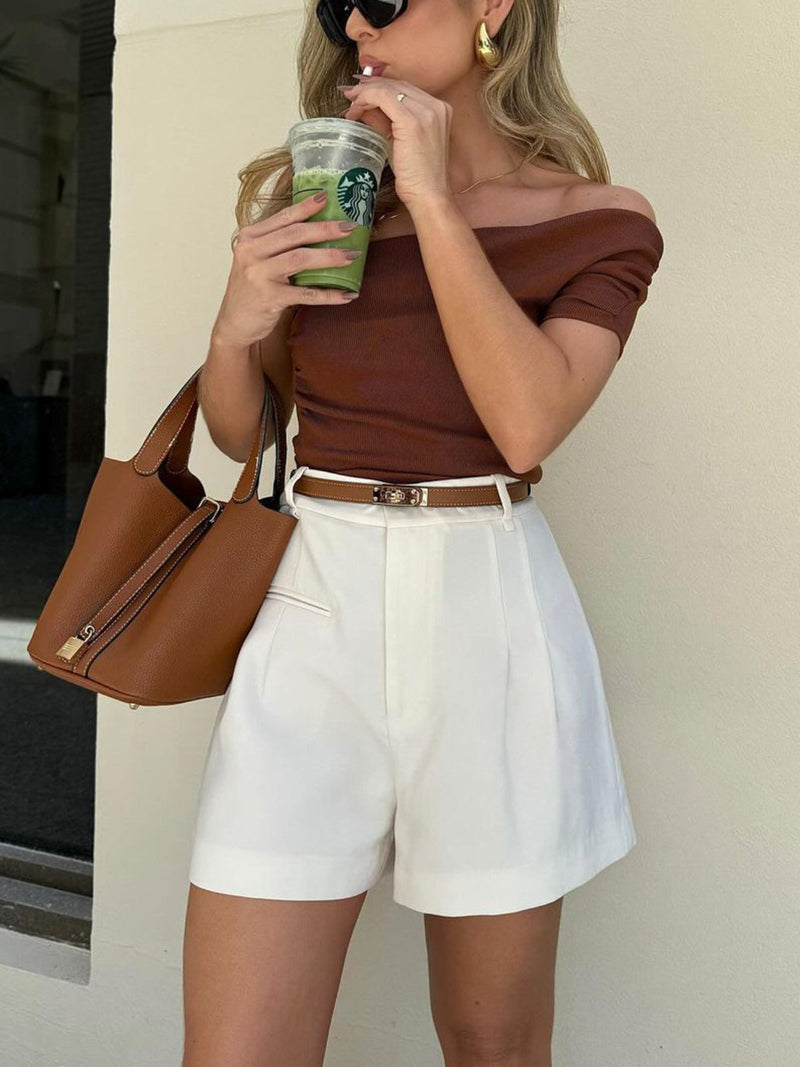 Damen Shorts mit hoher Taille