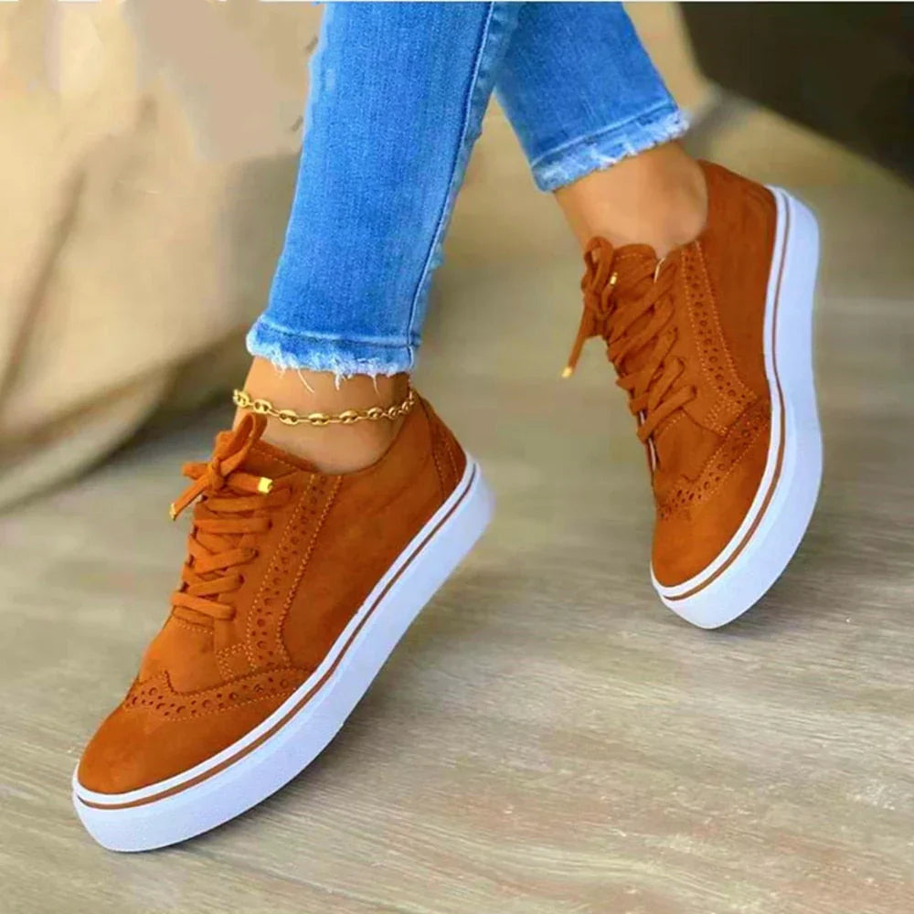 Orthopädische Damen-Sneaker mit Schnürung